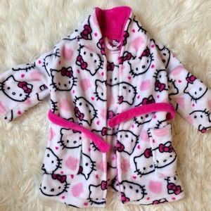 Girls hello kitty robe